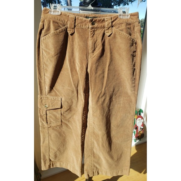 Eddie Bauer Pants Womens 2 Tan Vashion Fit Skimmer 100% Cotton Mid Rise Courdery - Picture 9 of 12